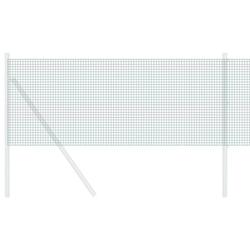 vidaXL Metinātās stieples žogs Zaļa 0.6 x 50 m
