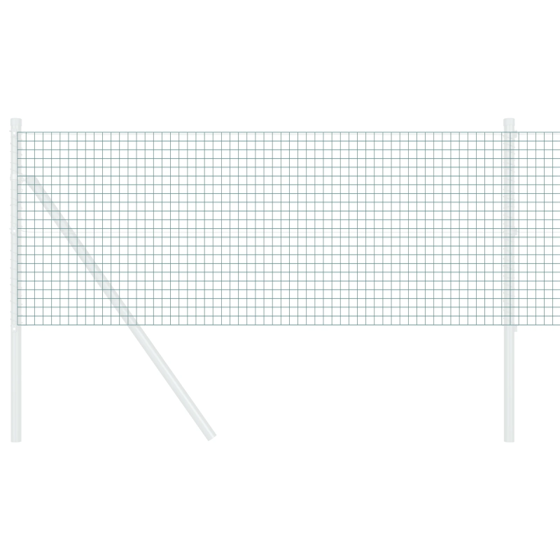 vidaXL Metinātās stieples žogs Zaļa 0.8 x 50 m