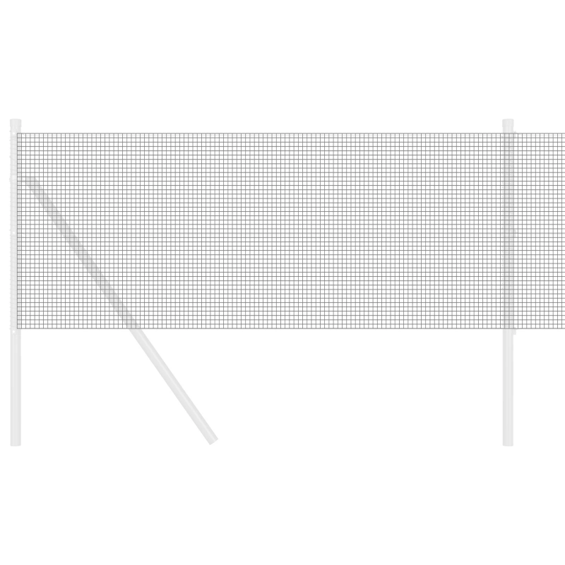 vidaXL Metinātās stieples žogs Pelēka 0.4 x 10 m