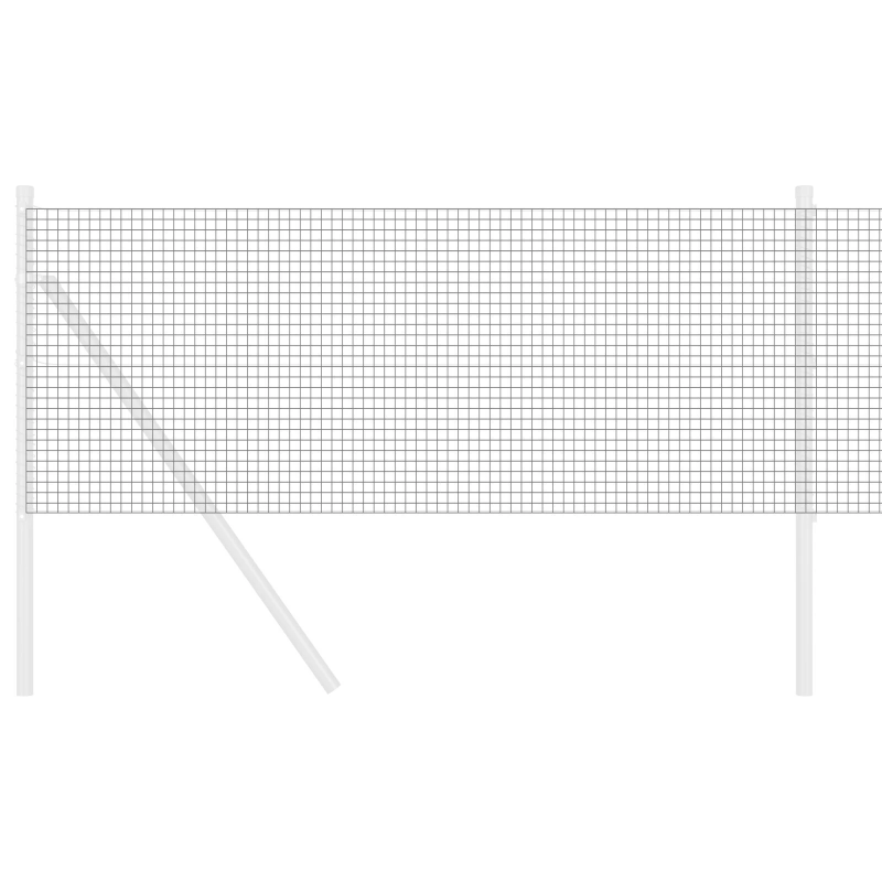 vidaXL Metinātās stieples žogs Pelēka 0.4 x 10 m