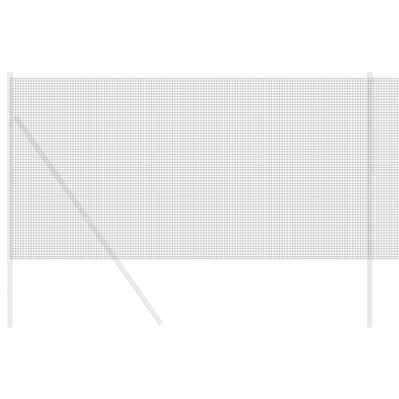 vidaXL Metinātās stieples žogs Pelēka 1.4 x 25 m