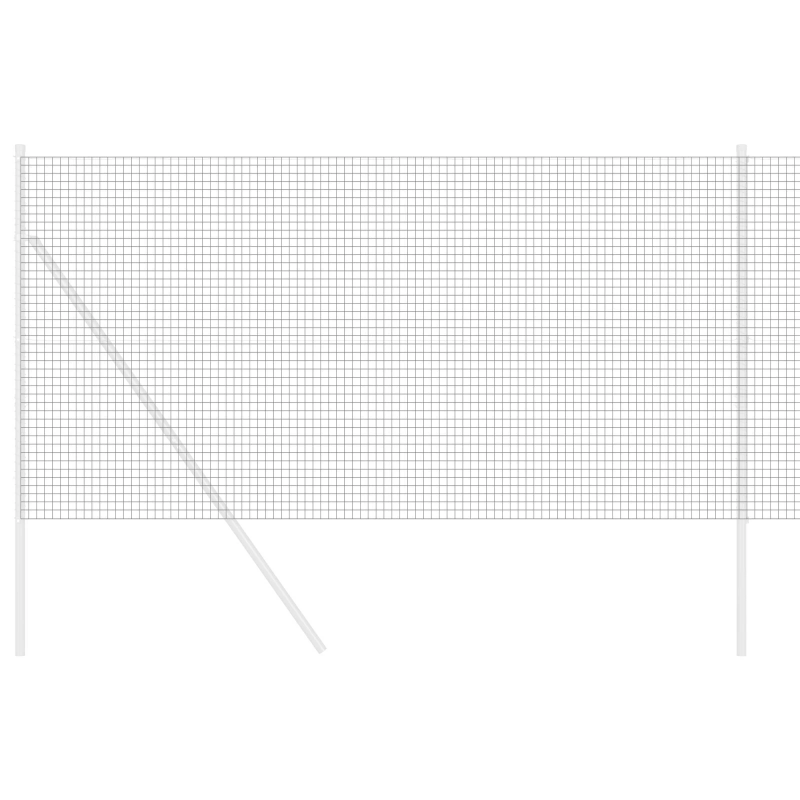 vidaXL Metinātās stieples žogs Pelēka 1 x 50 m