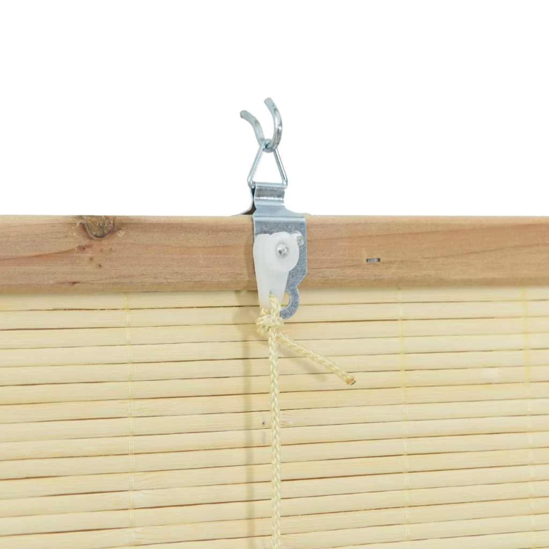 vidaXL Rullo žalūzija ar aizkariem Daba 120 x 160 cm Bambuss