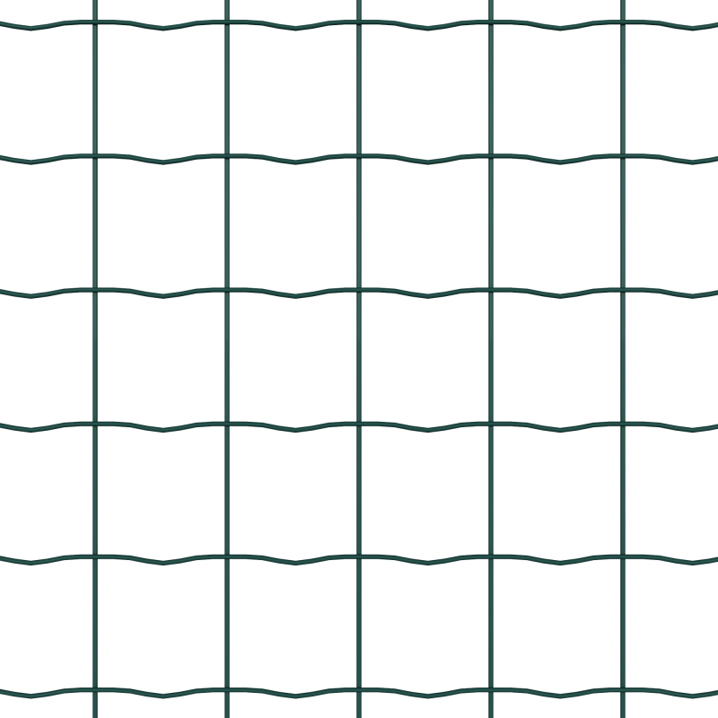 vidaXL Eiropas žogs Zaļa 1,5 x 10 m PVC pārklāts dzelzs