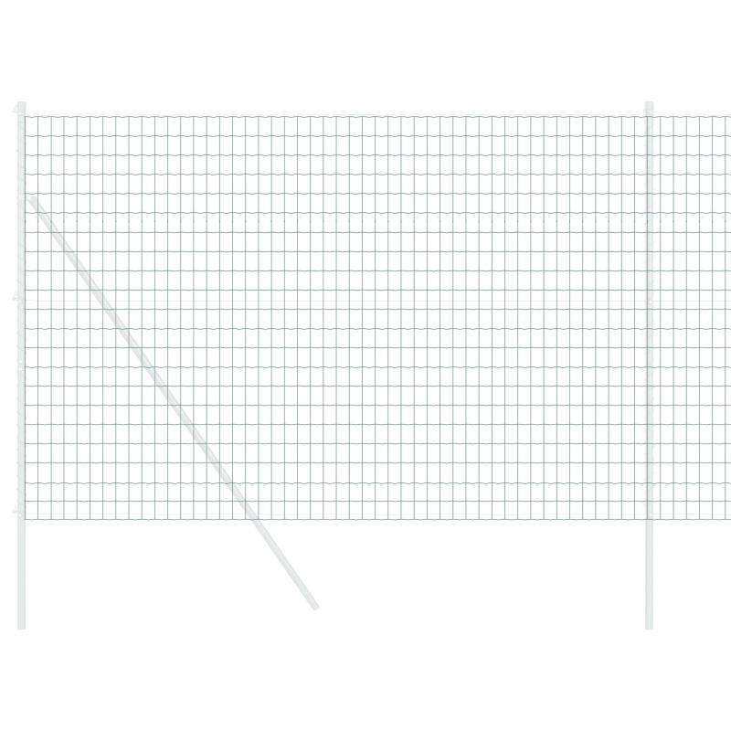 vidaXL Eiropas žogs Zaļa 1,5 x 10 m PVC pārklāts dzelzs