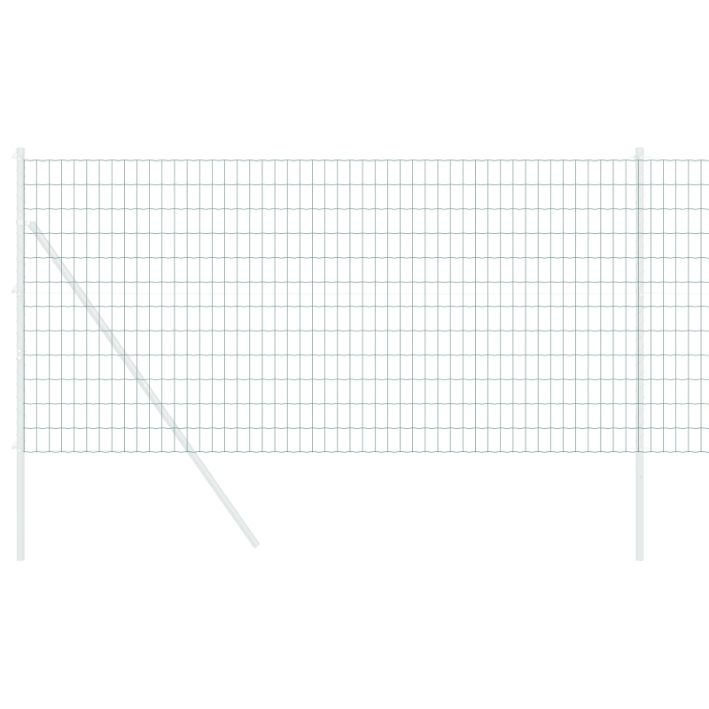 vidaXL Eiropas žogs Zaļa 1 x 10 m PVC pārklāts dzelzs