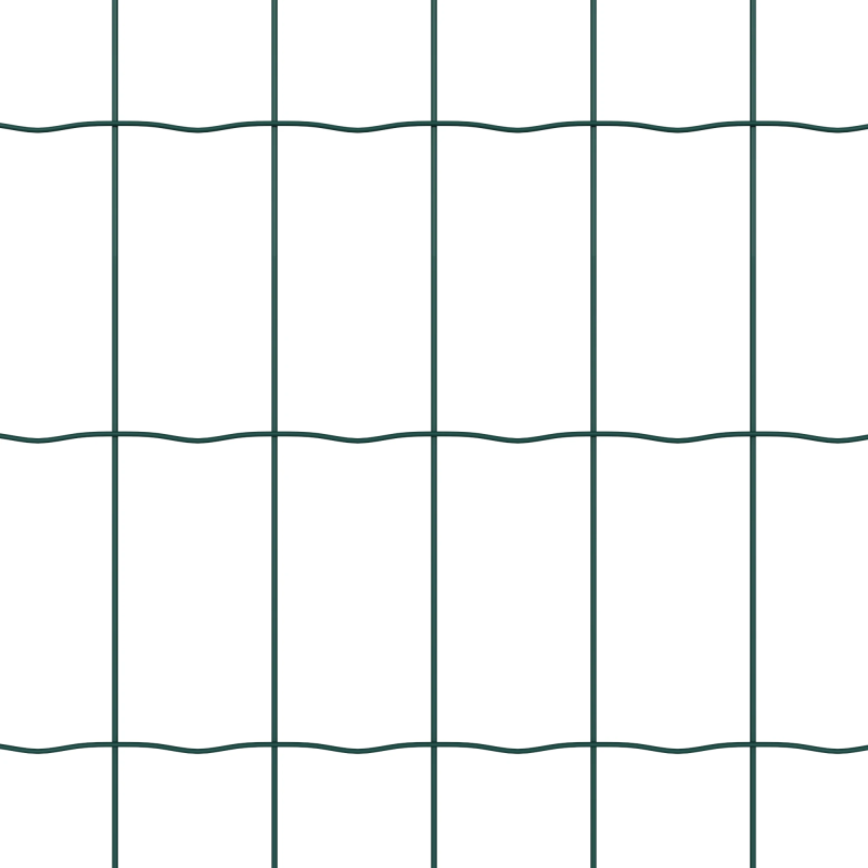 vidaXL Eiropas žogs Zaļa 1,2 x 10 m PVC pārklāts dzelzs