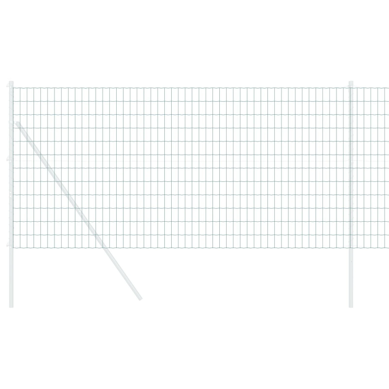 vidaXL Eiropas žogs Zaļa 1,4 x 10 m PVC pārklāts dzelzs