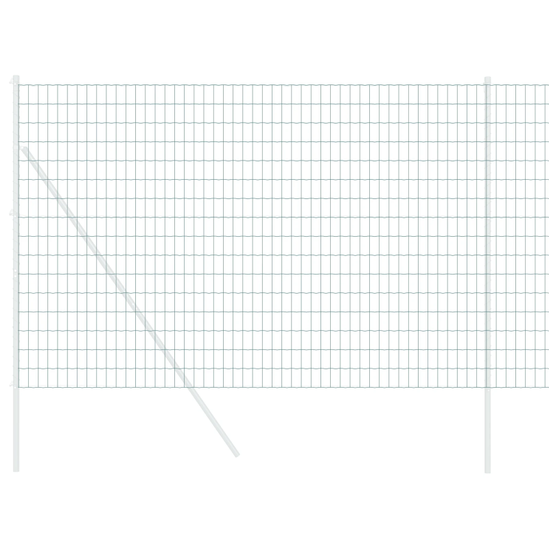 vidaXL Eiropas žogs Zaļa 1,6 x 10 m PVC pārklāts dzelzs