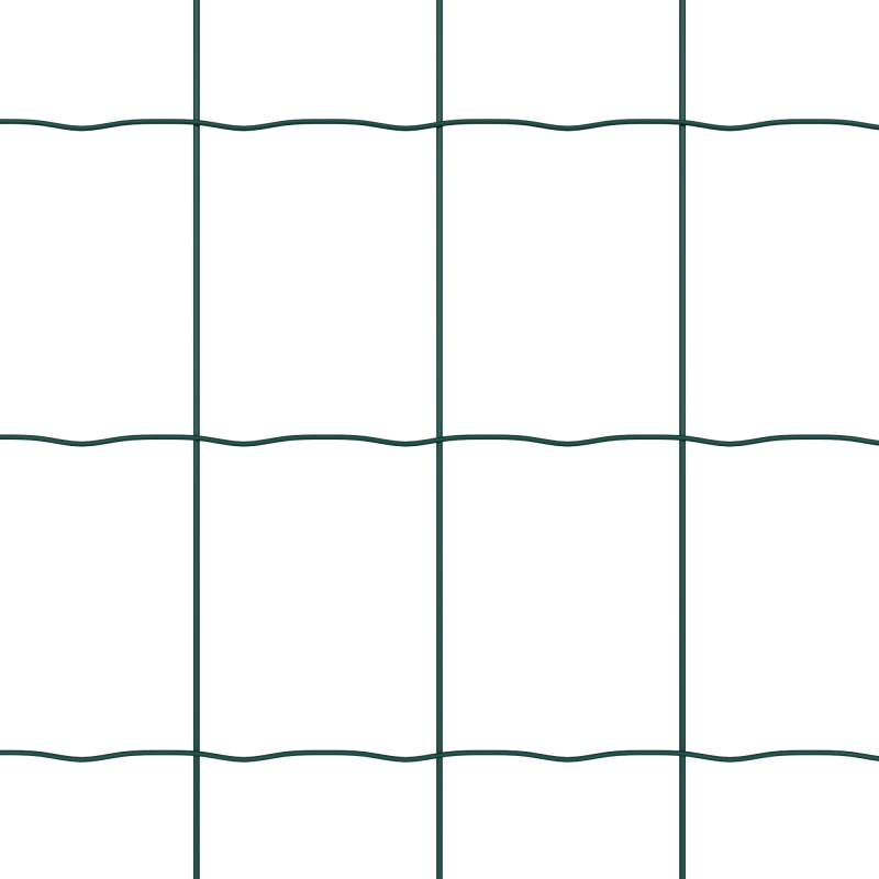 vidaXL Eiropas žogs Zaļa 0.8 x 10 m PVC pārklāts dzelzs