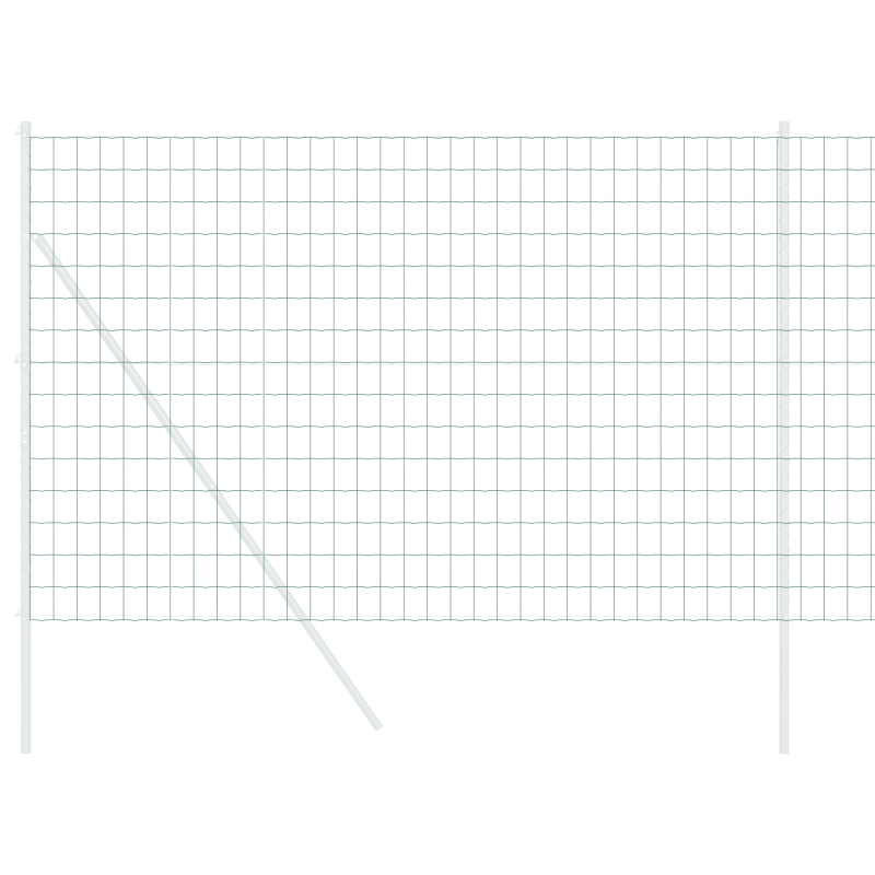 vidaXL Eiropas žogs Zaļa 1,5 x 10 m PVC pārklāts dzelzs