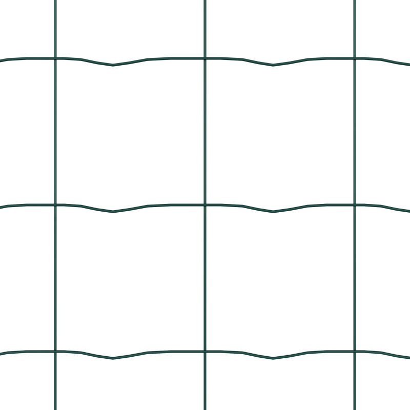 vidaXL Eiropas žogs Zaļa 0,6 x 10 m PVC pārklāts dzelzs