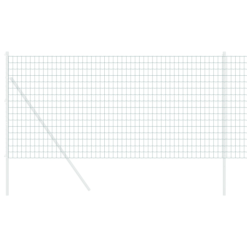 vidaXL Eiropas žogs Zaļa 1 x 25m PVC pārklāts dzelzs