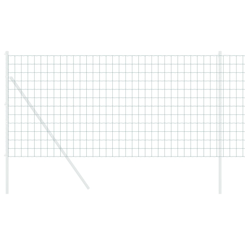 vidaXL Eiropas žogs Zaļa 1 x 25 m PVC pārklāts dzelzs