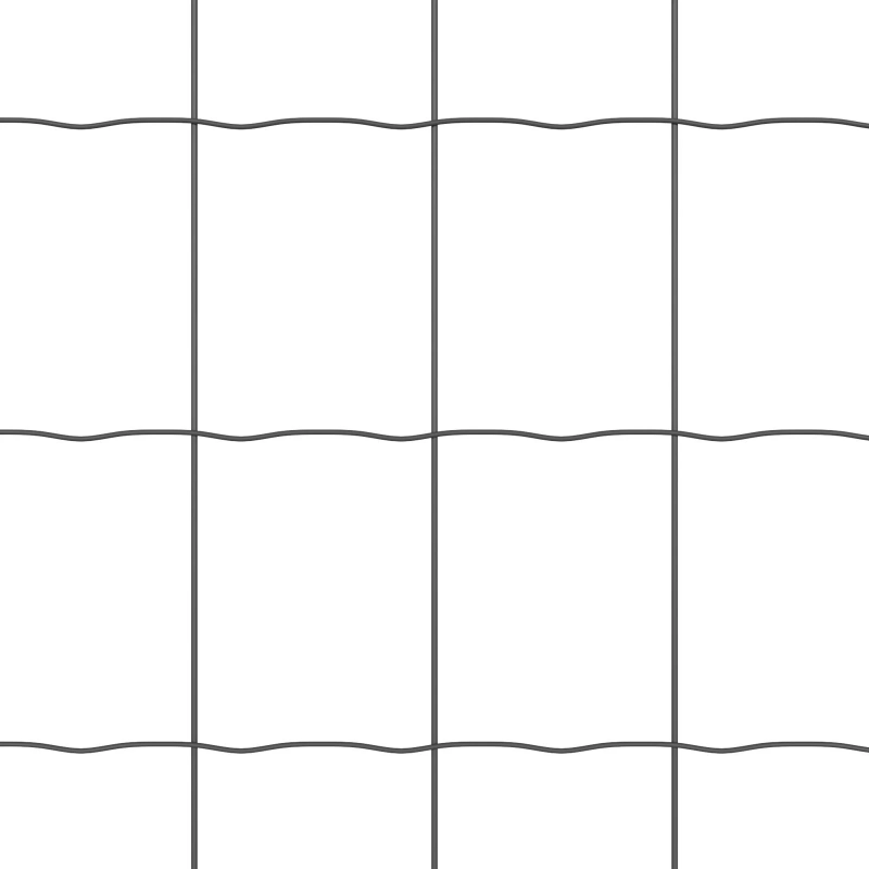 vidaXL Eiropas žogs Pelēka 0.8 x 10 m PVC pārklāts dzelzs