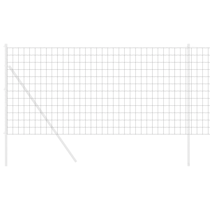 vidaXL Eiropas žogs Pelēka 1 x 10 m PVC pārklāts dzelzs