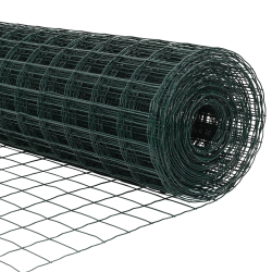 vidaXL Žogs ar stabu Zaļa 1,6 x 10 m Tērauds un PVC