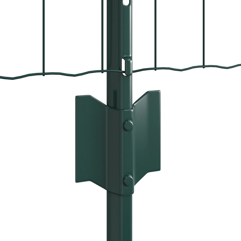 vidaXL Žogs ar stabu Zaļa 0,6 x 10 m Tērauds un PVC