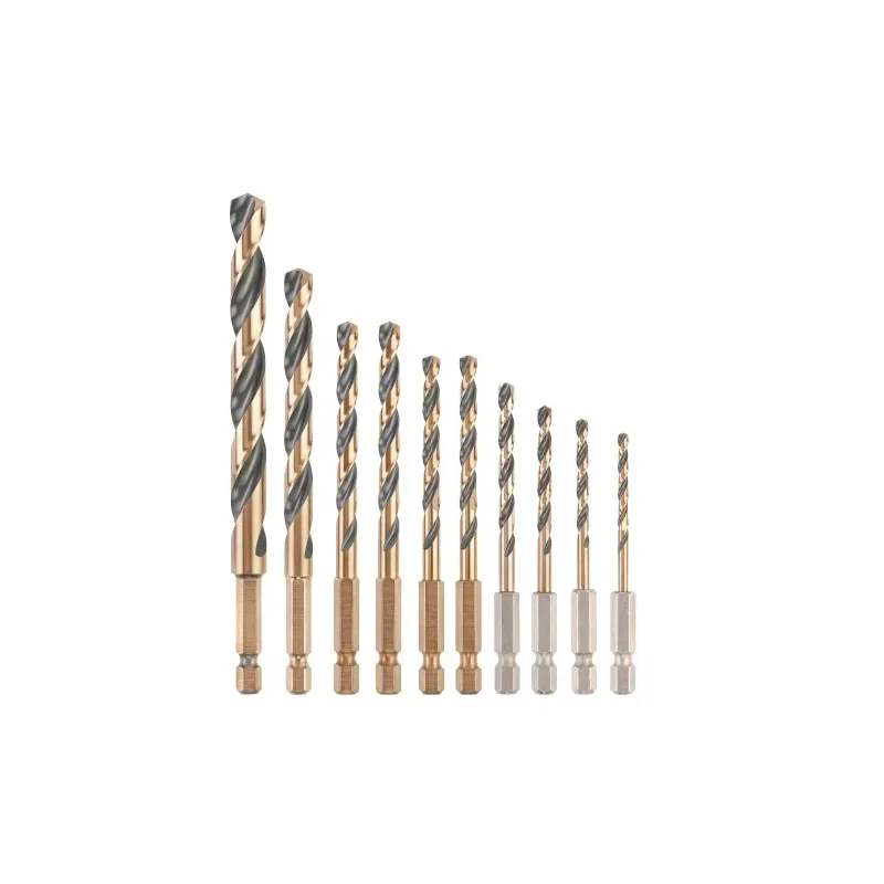 Metal drill bit set HEX 1-4, DeWALT, 10 pcs