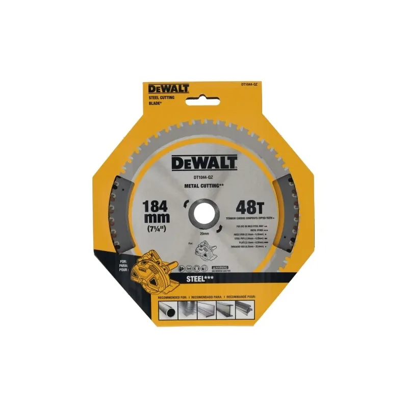DeWALT Zāģripa metālam 184X20X48T
