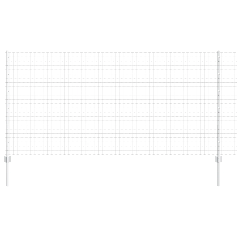vidaXL Žogs ar stabu Sudraba 1,2 x 10 m Tērauds