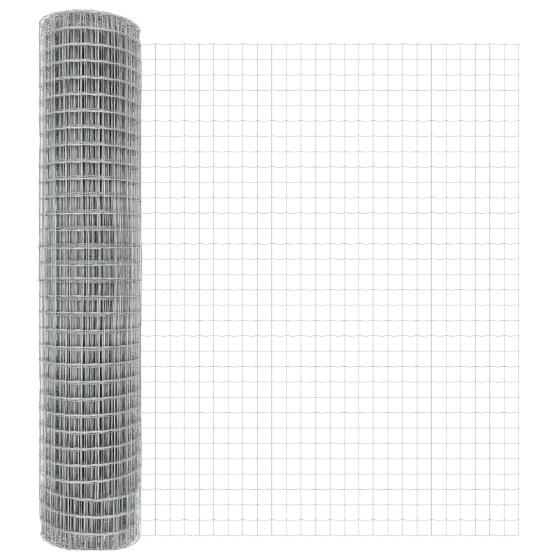 vidaXL Žogs ar stabu Sudraba 1,5 x 10 m Tērauds