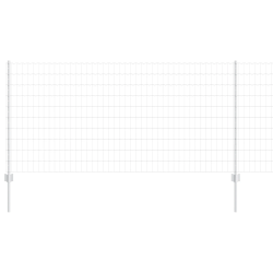 vidaXL Žogs ar stabu Sudraba 1 x 25 m Tērauds