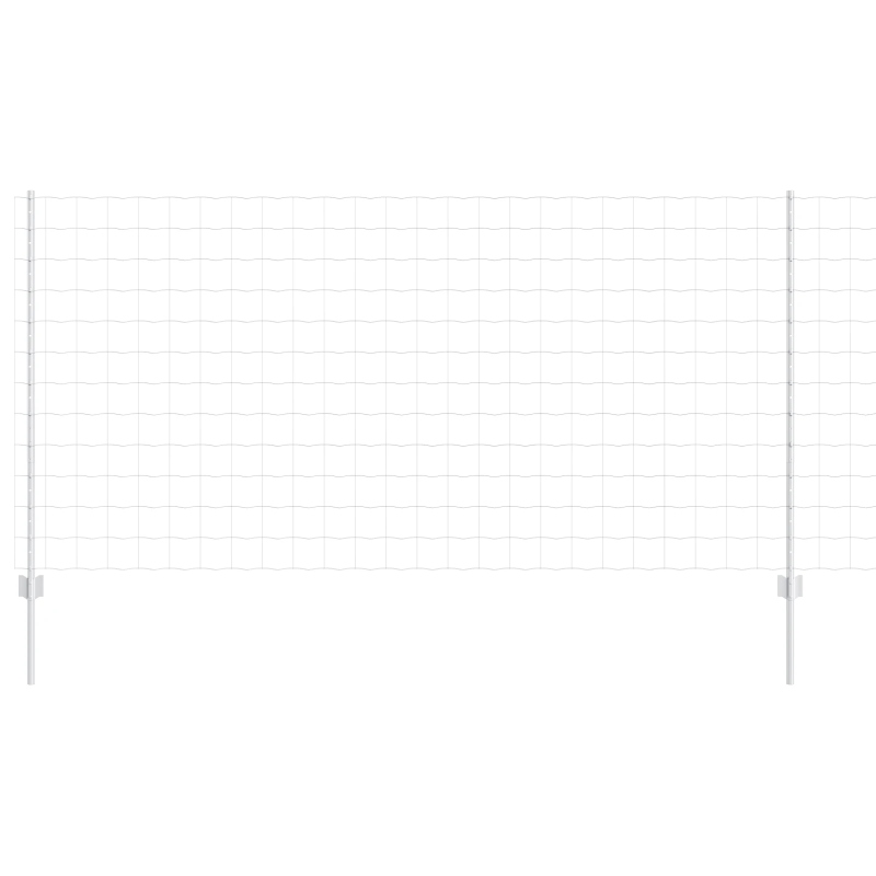 vidaXL Žogs ar stabu Sudraba 1,2 x 25 m Tērauds