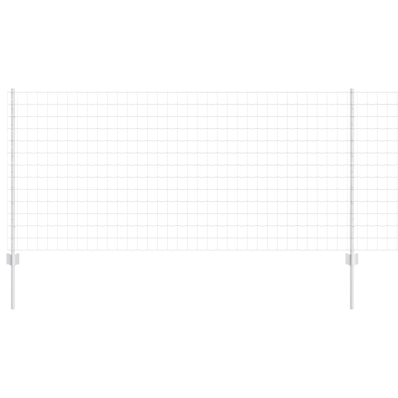 vidaXL Žogs ar stabu Sudraba 1 x 25 m Tērauds
