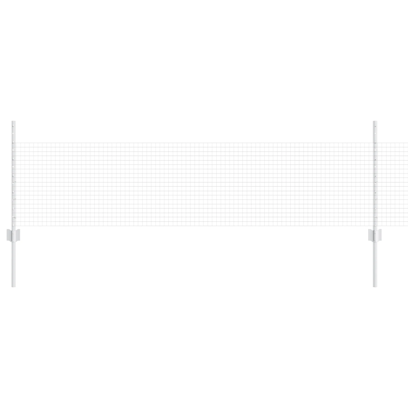 vidaXL Žogs ar stabu Sudraba 0,5 x 10 m Tērauds