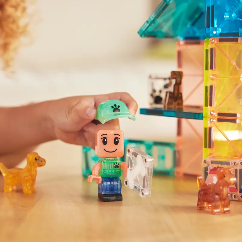 MAGNA-TILES Магнитный конструктор Собачий парк, 27 деталей