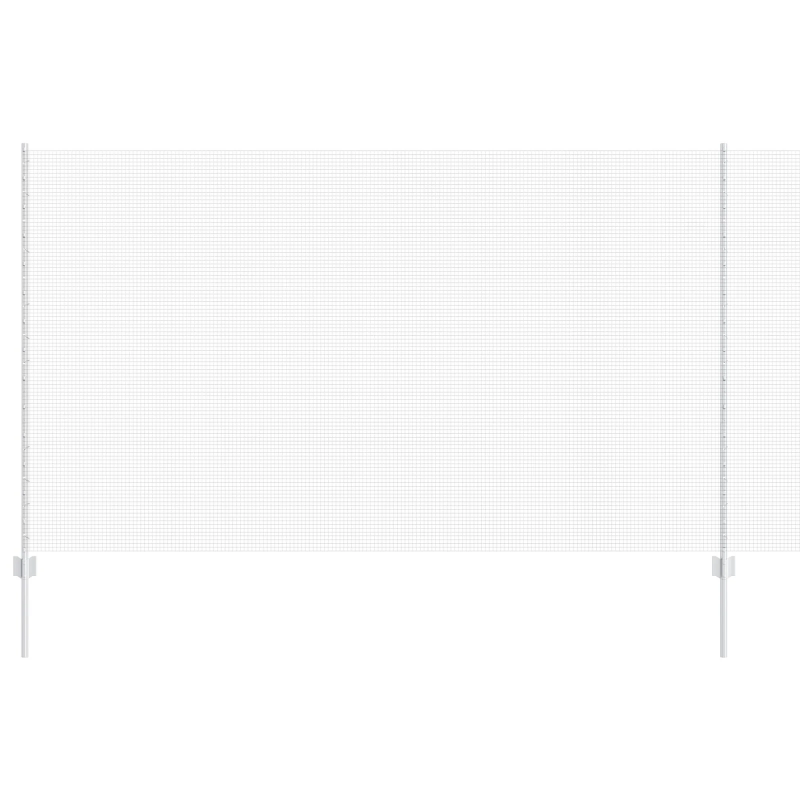 vidaXL Žogs ar stabu Sudraba 1,4 x 10 m Tērauds