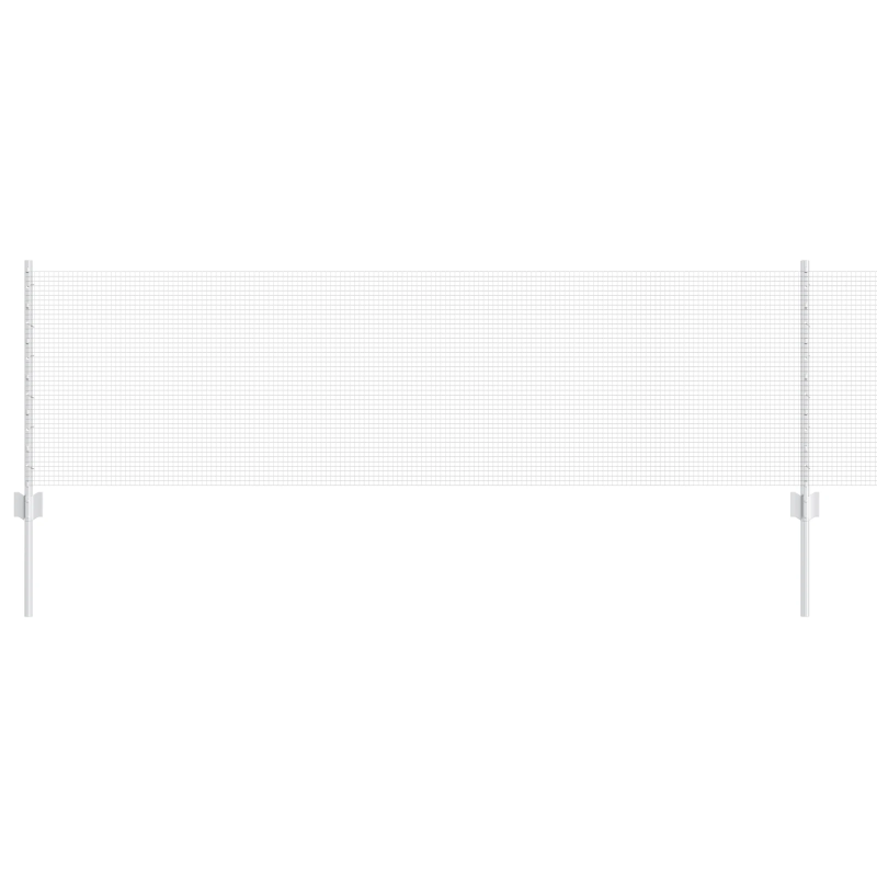 vidaXL Žogs ar stabu Sudraba 0,6 x 25 m Tērauds