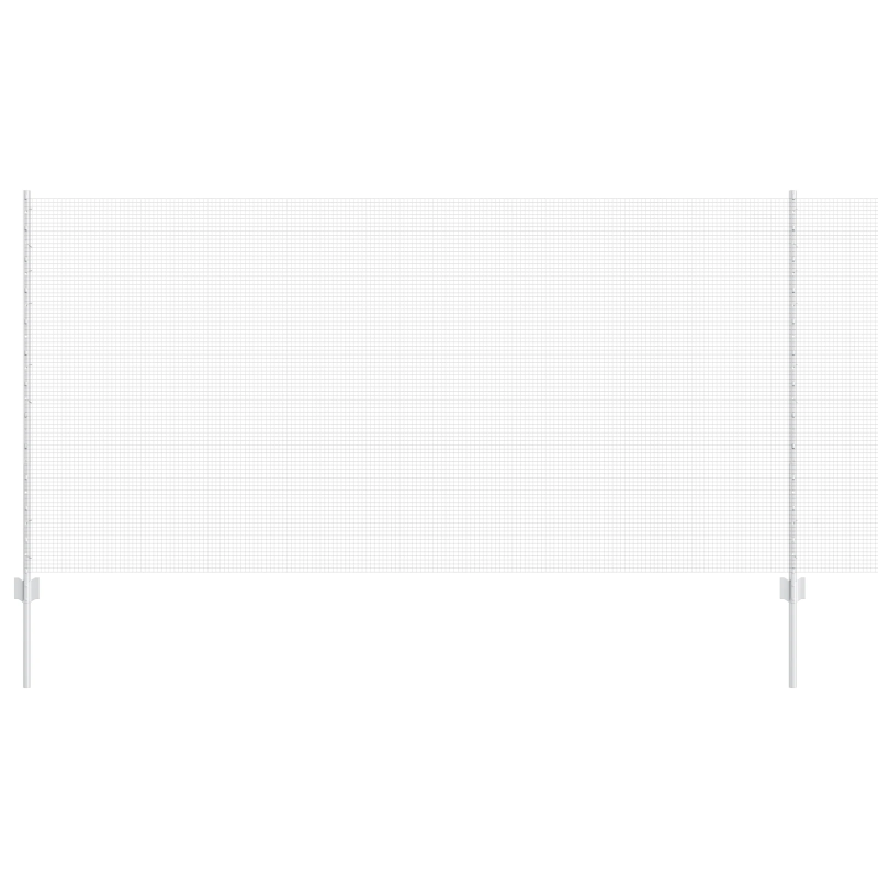 vidaXL Žogs ar stabu Sudraba 1,2 x 25 m Tērauds