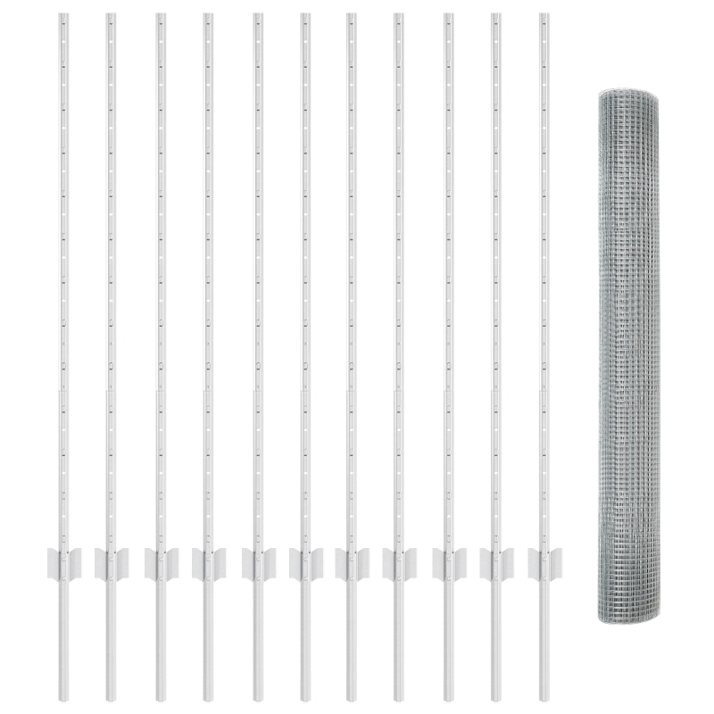 vidaXL Žogs ar stabu Sudraba 1,2 x 25 m Tērauds