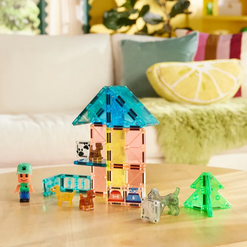 MAGNA-TILES Магнитный конструктор Собачий парк, 27 деталей