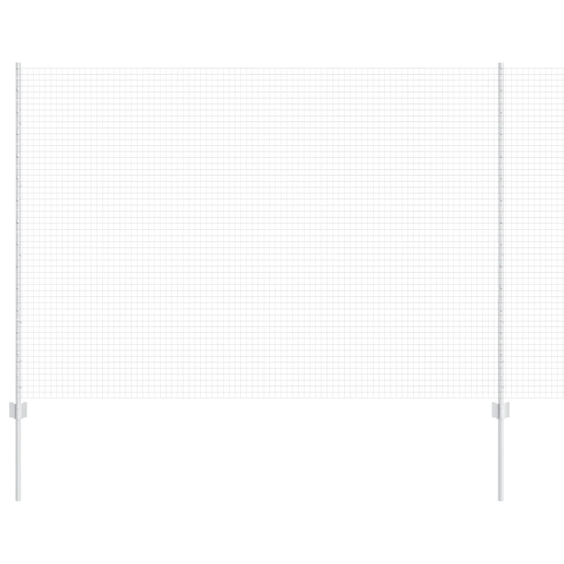 vidaXL Žogs ar stabu Sudraba 1,5 x 50 m Tērauds