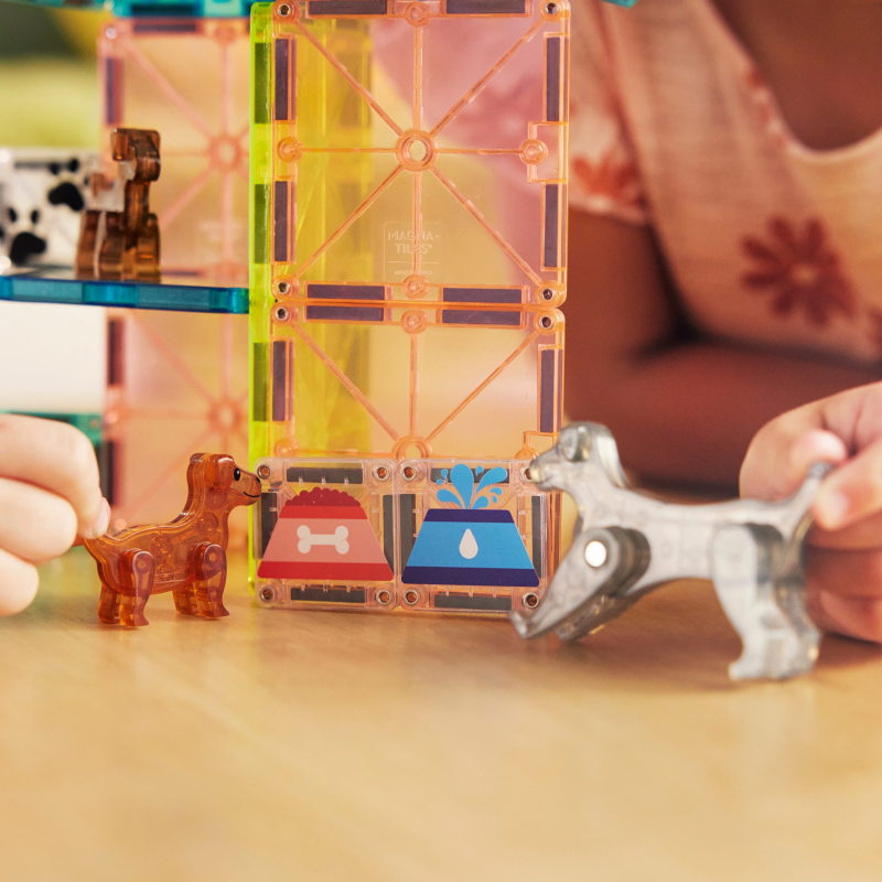 MAGNA-TILES Magnētiskais konstruktors Kucēnu parks, 27 gab.