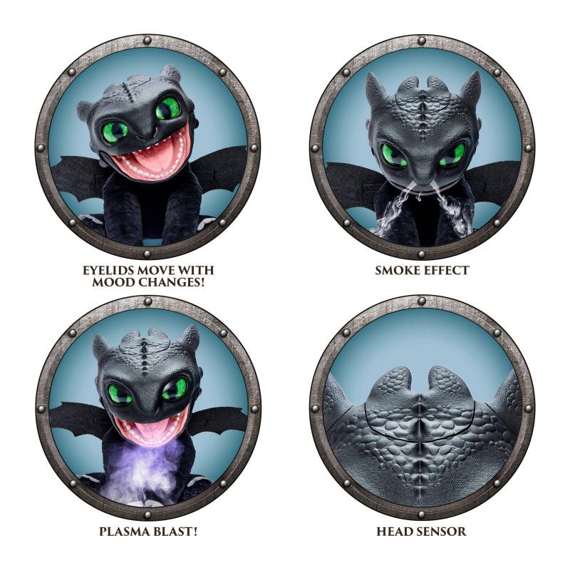 HOW TO TRAIN YOUR DRAGON Real FX Interaktīvā lelle – Nezobs