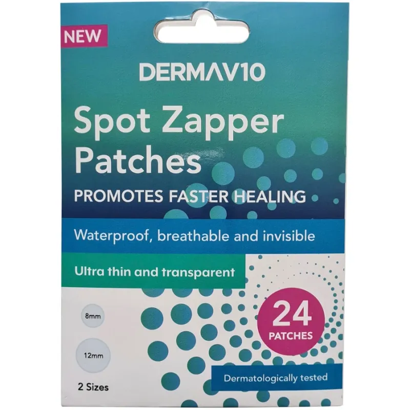 DermaV10 pleistrai nuo išbėrimų ir spuogų 24vnt