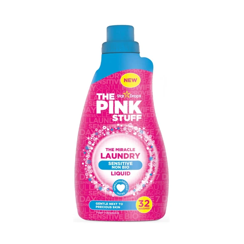 THE PINK STUFF Non Bio veļas mazgāšanas līdzeklis jutīgai ādai 960ml