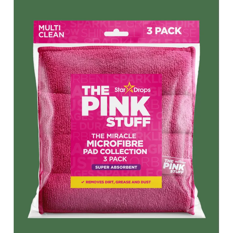 THE PINK STUFF mikrošķiedras sūklis 3gab