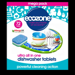 ECOZONE trauku mazgājamās mašīnas tabletes Ultra 72 gab.