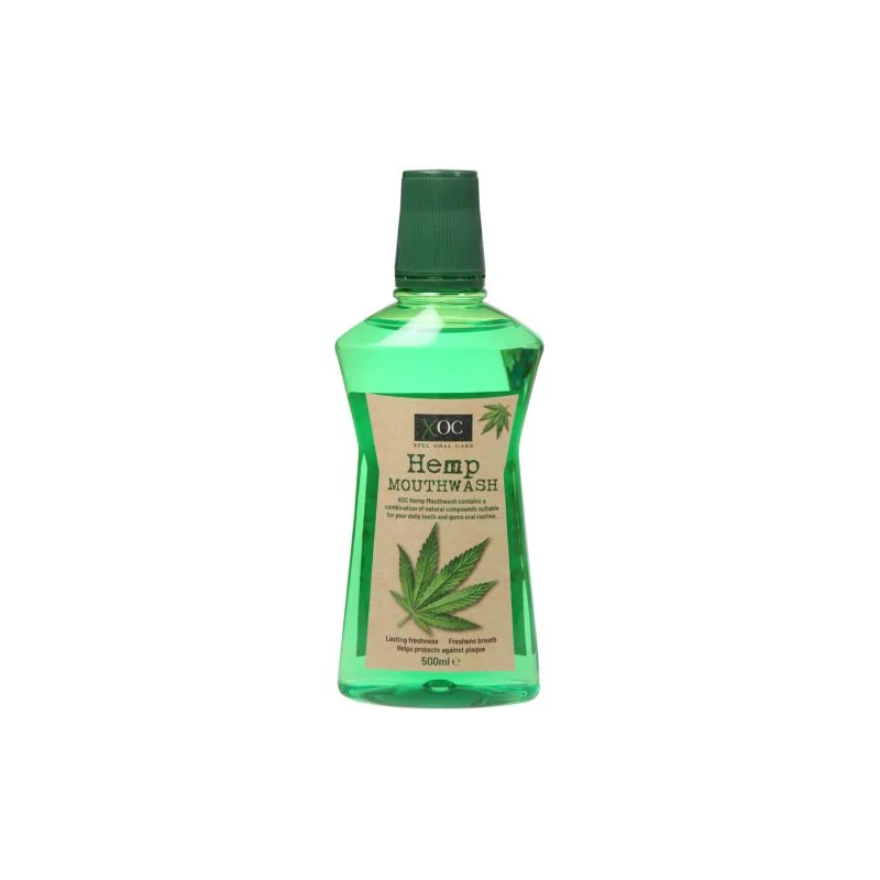 XOC Hemp Mouthwash mutes skalojamais līdzeklis ar kaņepju sēklu eļļu 500 ml