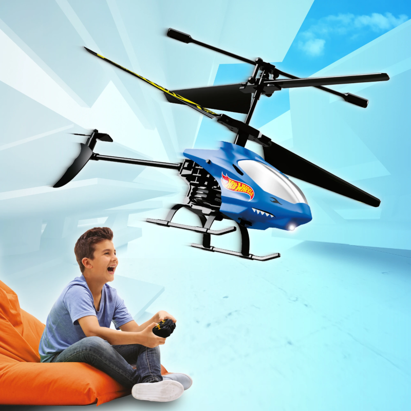 HOT WHEELS Radiovadāms helikopters ar žiroskopu, 22 cm