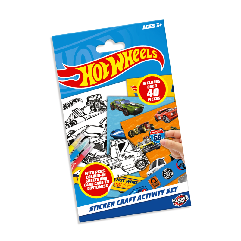 HOT WHEELS Uzlīmju aktivitāšu komplekts