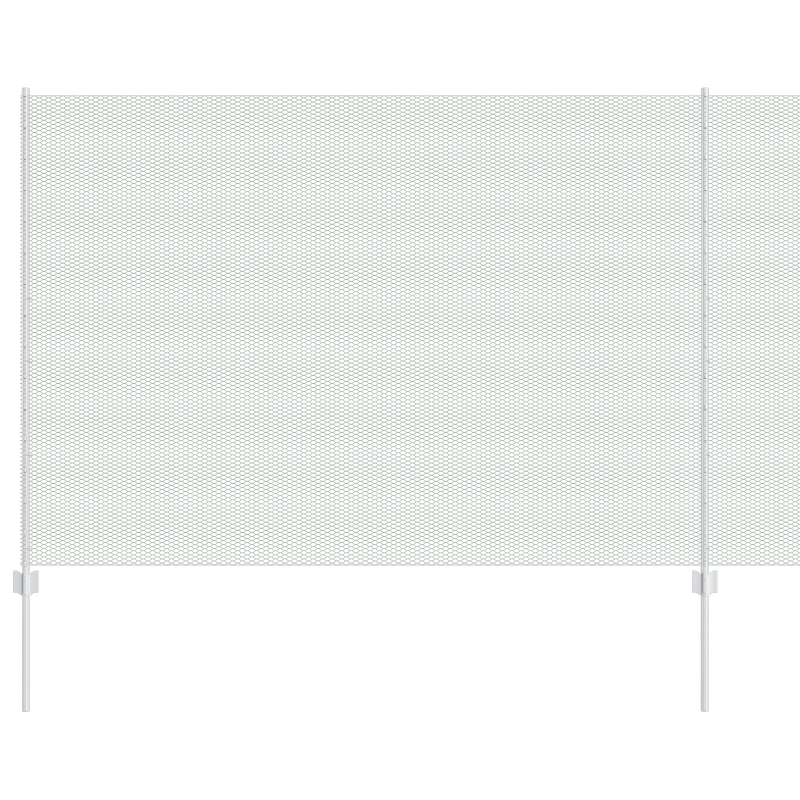 vidaXL Žogs ar stabu Sudraba 1,6 x 10 m Tērauds