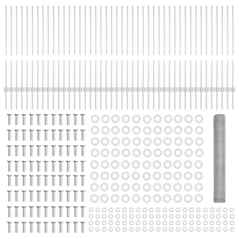 vidaXL Žogs ar stabu Sudraba 1 x 100 m Tērauds