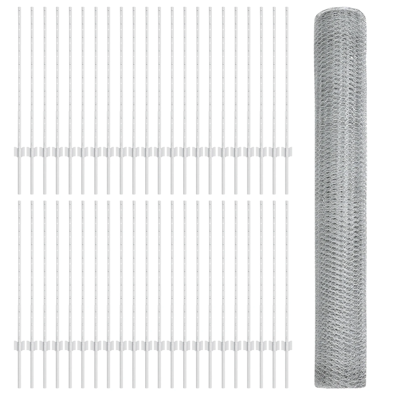 vidaXL Žogs ar stabu Sudraba 1 x 100 m Tērauds