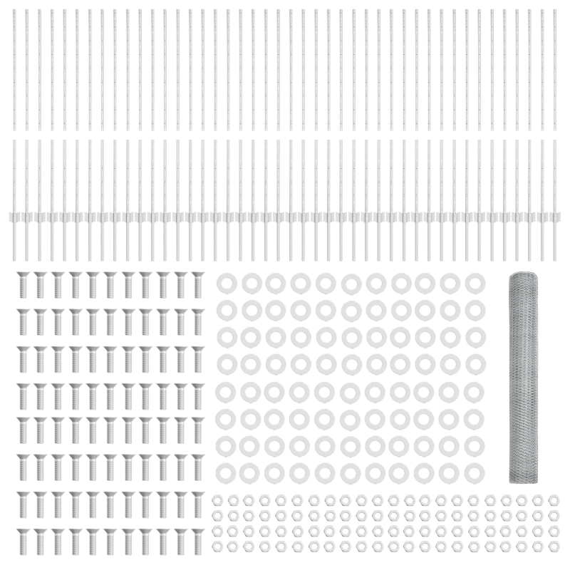 vidaXL Žogs ar stabu Sudraba 1,2 x 100 m Tērauds